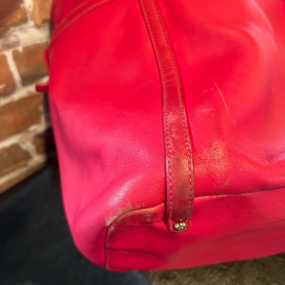 Kate Spade Fuchia / hot pink hand bag leather - Picture 14 of 15